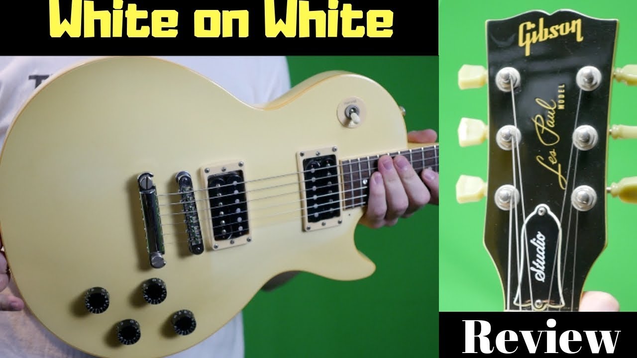 White on White | 1985 Gibson Les Paul Studio Standard | Review + Demo -  YouTube