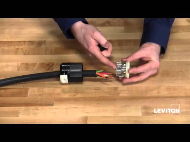 DIY Wiring Device Locking Male Plug Assembly NEMA L5-20P by AC WORKS™ 