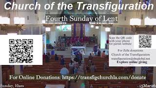 Transfiguration Church: Fourth Sunday of Lent
