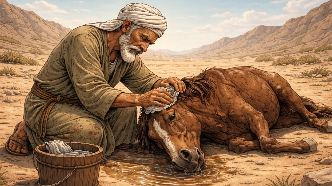#قصة الرجل الفقير الذي أنقذ حصان مريضا… فكافأته بمعجزة لا تُصدّق