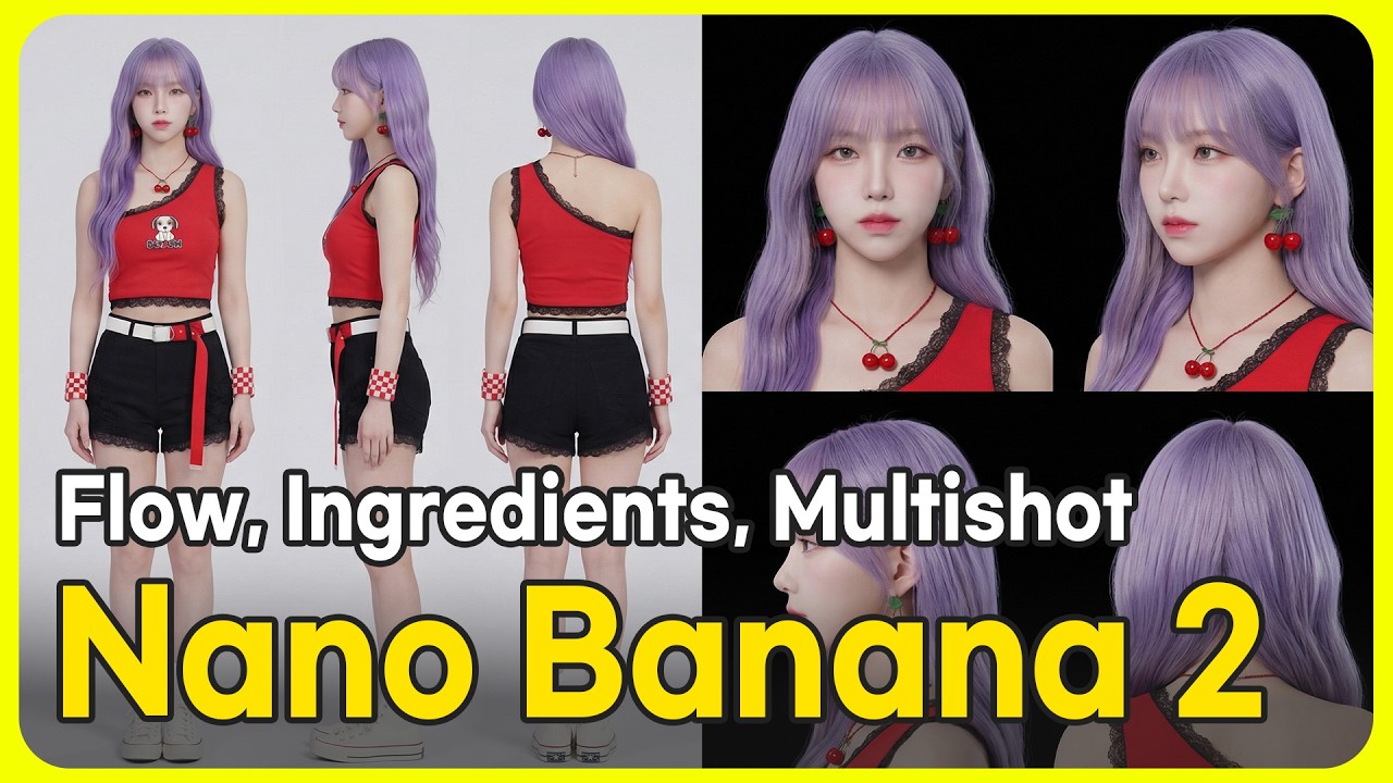 무료로 Flow에서 나노바나나 2, Ingredients 기능 활용, 멀티샷, 인물제작 하는 Flow 전체 사용법