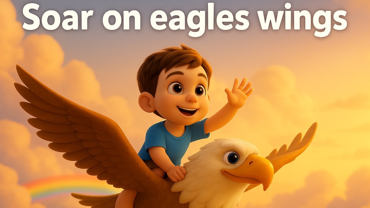 🦅A Joyful Bible Song for Kids | Soar on eagles wings! - Isaiah 