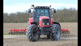 Je vous emmène herser ! Massey Ferguson 7475/ Herse Quivogne