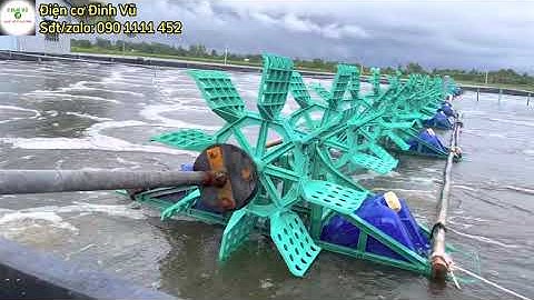 ao tròn 500m khối lắp biến tần tiết kiệm điện, sử dụng hiệu quả cho ao tôm công nghệ cao.