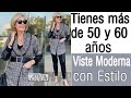 LINDOS LOOKS INSPIRADORES PARA MUJERES DE 50 60 Y 70 AÑOS MODA PARA SEÑORAS 2021/ 2022