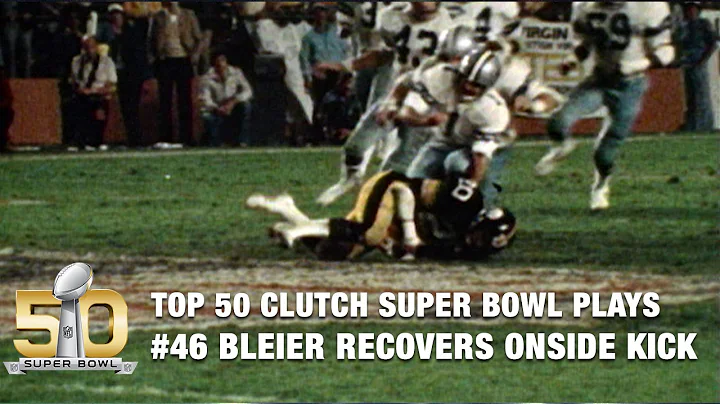 #46: Rocky Bleier recovers onside kick to clinch Steelers win | Top 50 Clutch Super Bowl Plays