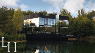 ⁣Inside a Floating Glass Lake House Hidden In The Woods | Cotswolds Best Kept Secret?
