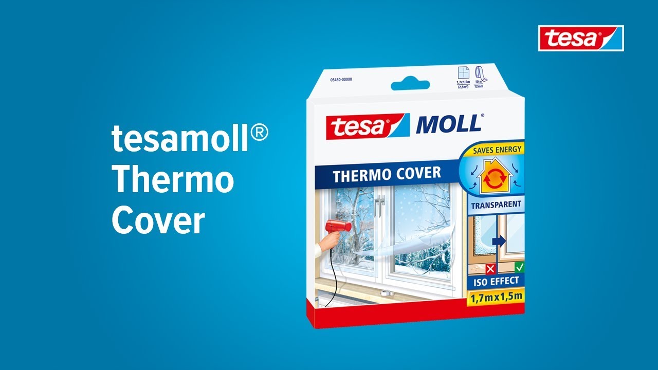 Tesamoll Thermo Cover Film Isolant Fenêtre 1,7 m x 1,5 m