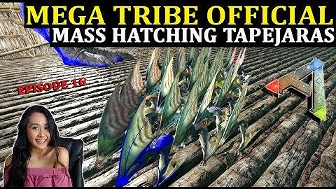 Massive Breeding And Hatching Tapejaras - Mega Tribe Survival Official PvP - Ark: Survival Evolved