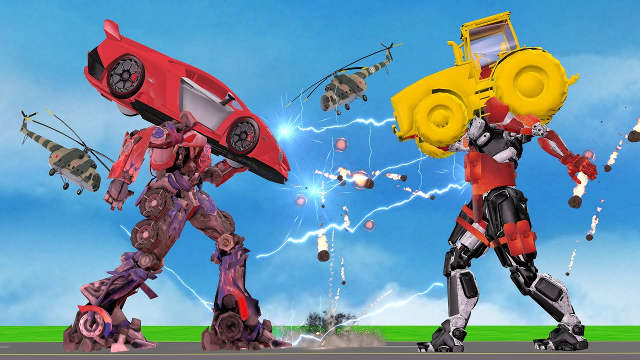 जादुई सुपर ट्रैक्टर रोबोट Magical Super Tractor Robot Car Robot Hindi