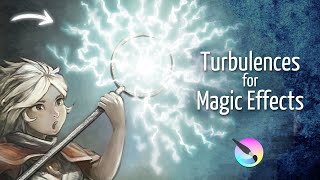 How to add turbulence for Magic Effects, (Krita tutorial)