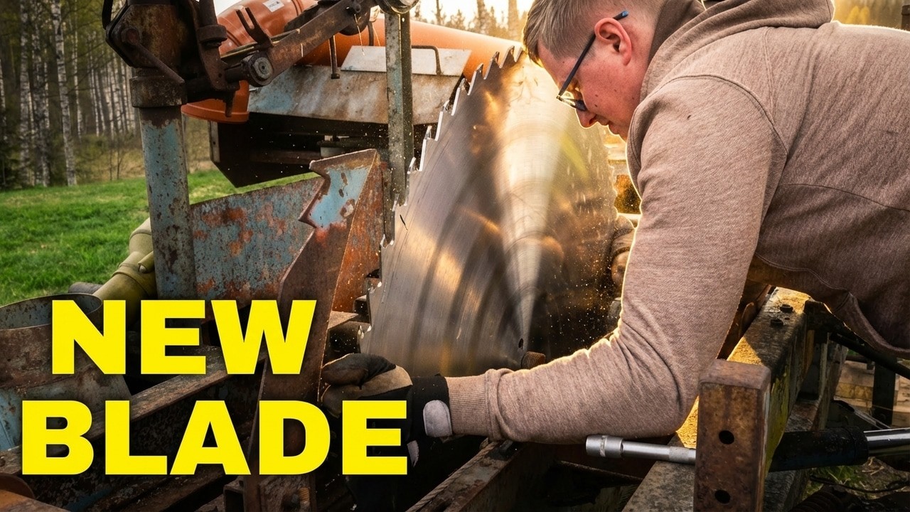 Новое лезвие и первая осколочная бомба - реконструкция старой круглой лесопилки № 7