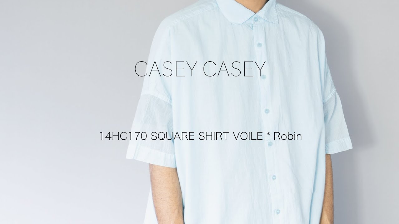 CASEY CASEY * 14HC170T SQUARE SHIRT VOILE * Robin - YouTube 