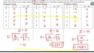 Celebrity Math 119 Video Lecture - 2.4 (Standard Deviation) Wealth