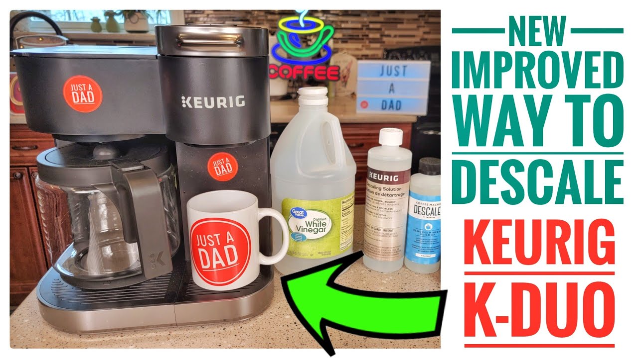 HOW TO DESCALE / CLEAN WITH VINEGAR Keurig K-Duo 12 Cup Coffee