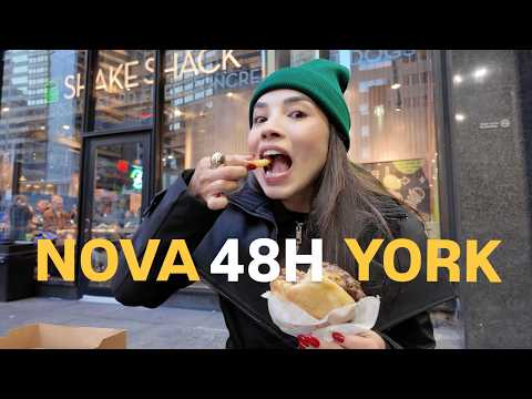 48 HOURS EATING IN NY: cafes, Magnolia Bakery, 2 dollar pizza, Shake Shack... with prices!