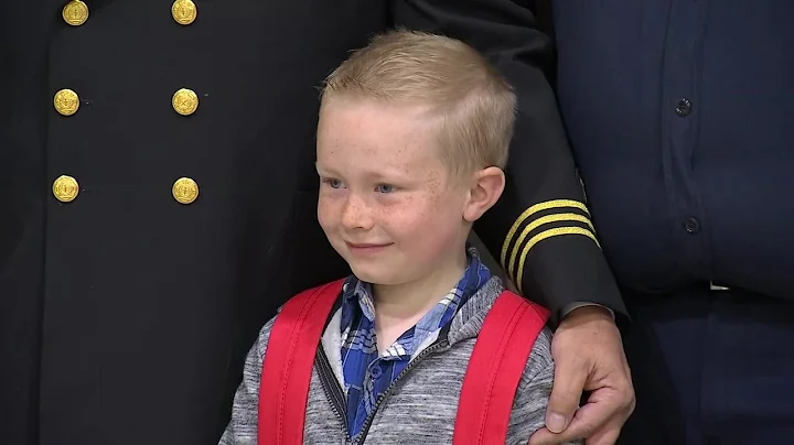 Gaston boy honored by firefighters for quick-thinking in tractor accident