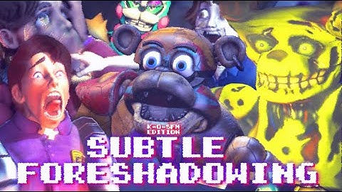 subtle foreshadowing