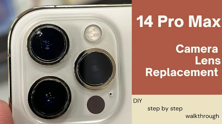 IPhone 14 Pro Max camera lens replacement - DIY repair - nothing left out