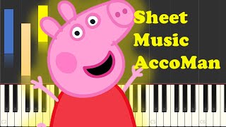 How To Play Peppa Pig Let's Jump In Piano Sheet Music