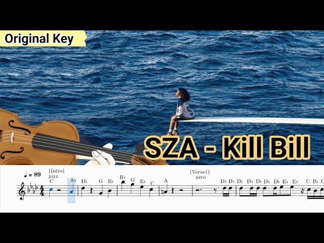 SZA - Kill Bill Violin Sheet class=