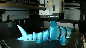 Bambu Lab X1 Carbon - Hammerhead Shark Body Time-lapse