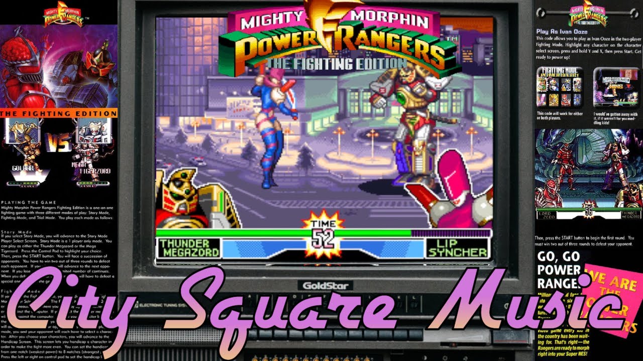 Mighty Morphin Power Rangers Fighting Edition - City Square Music - YouTube