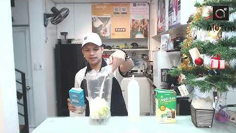 Sinh tố bơ mãng cầu thơm ngon, bổ dưỡng tại AloTrip Cafe