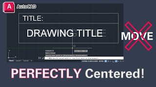 Center a Text in AutoCAD | The Fast & Easy Way