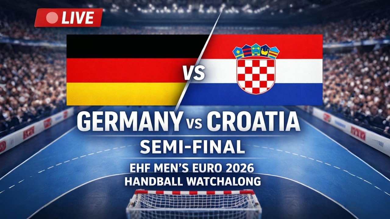 Germany vs Croatia 🔴 LIVE | EHF Men’s EURO 2026 Semi-Final | Handball Watchalong