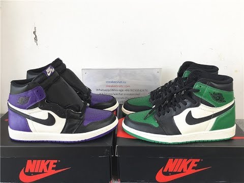 green and purple 1's