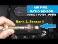 How To Test and Replace Air Fuel Sensor P0153 P0154 P0155 | Bank 2 Sensor 1