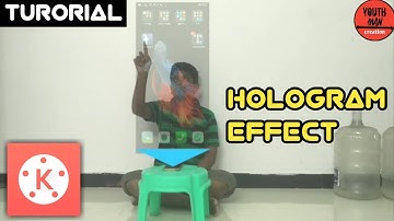 Hologram technology video editing app for Android /editing with kinemaster