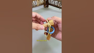 Without cutting the rope, can the ring really not be taken off#puzzles   #IQ #iqtest