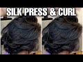 Silk Press and Curl on Natural Hair