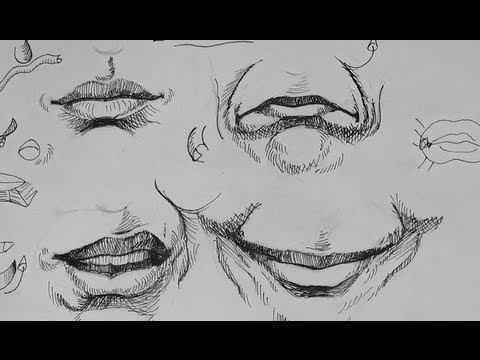 Sexy Lips - Pen Drawing | PeakD