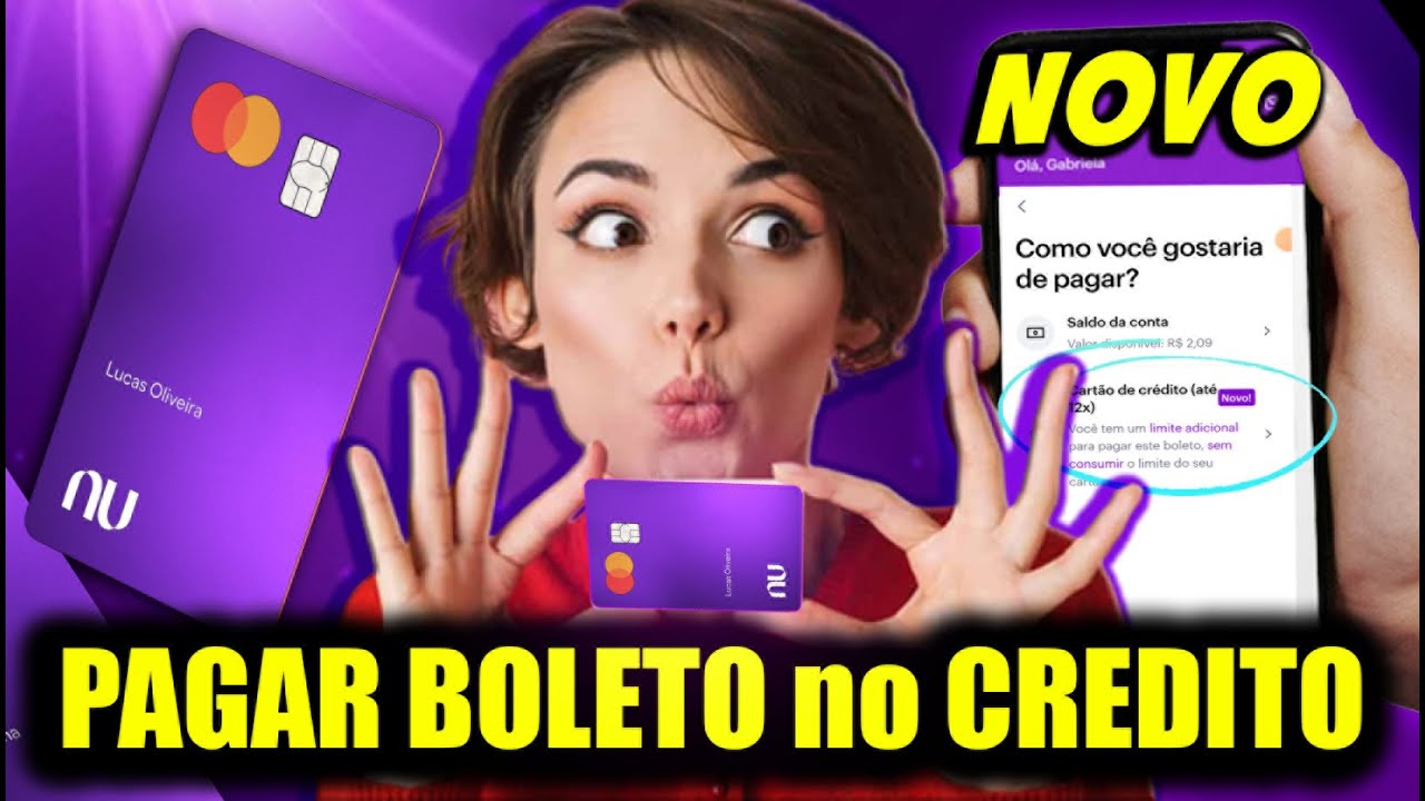 Como pagar boleto com cartão de crédito Nubank