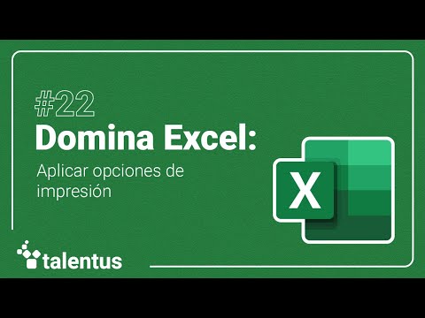 Excel: Aplicar opciones de impresión