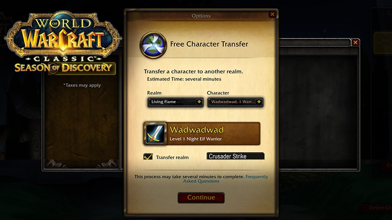 Quick character creation guide -Crusader Strike -SoD 