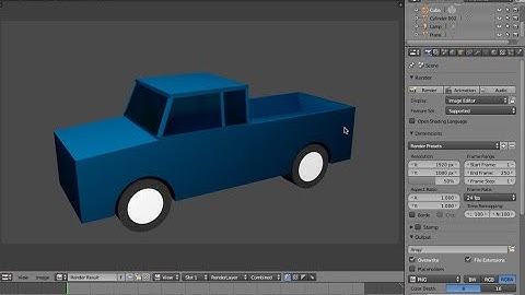 Making a simple truck/car in Blender 2.71 (Beginner Tutorial)