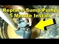 Install A New Sump Pump in 5 Minutes