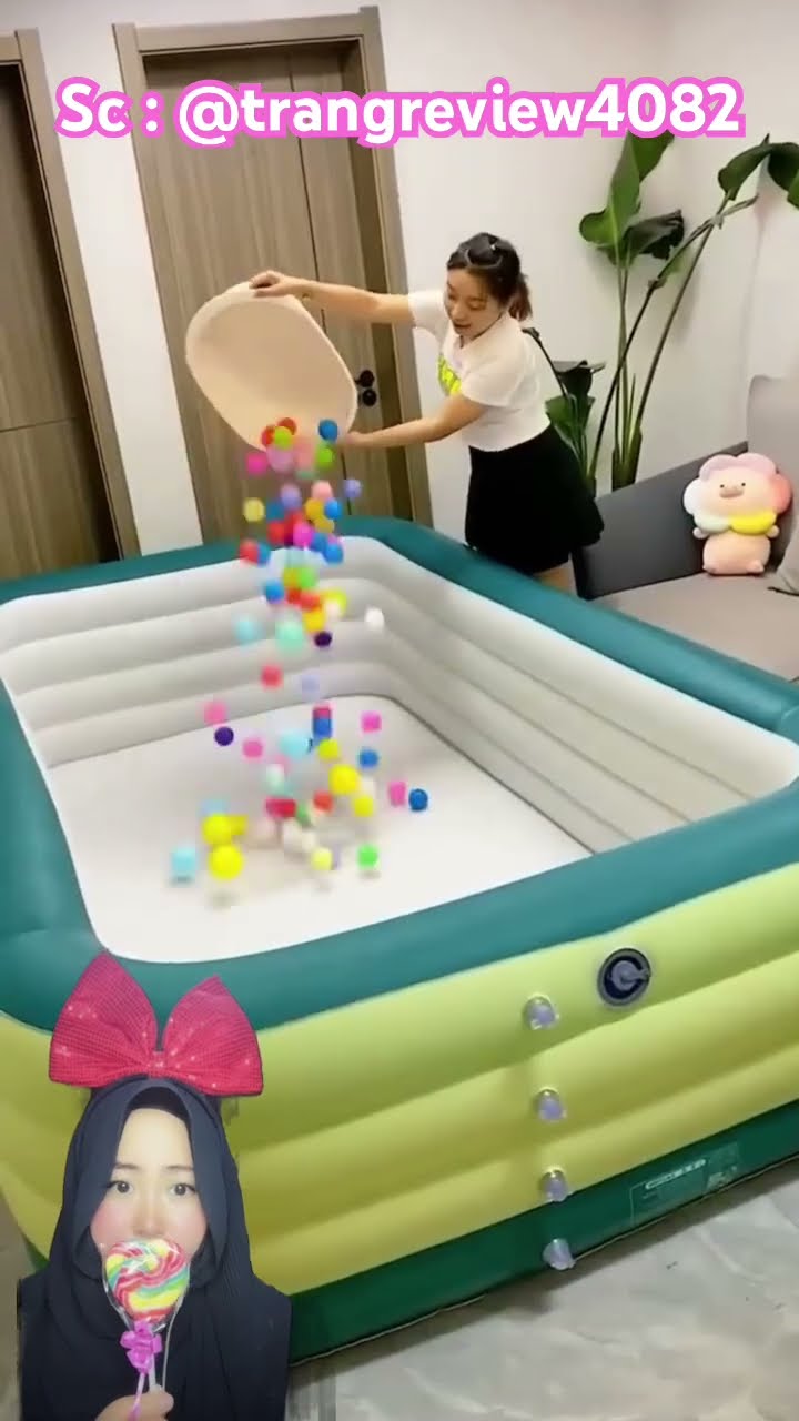 KOLAM RENANG MAMA BAGUS SEKALI ⁉️? @trangreview4082 #shorts #funny #dubbing