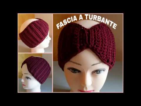 FASCIA TURBANTE * A UNCINETTO , FACILE !!! - YouTube