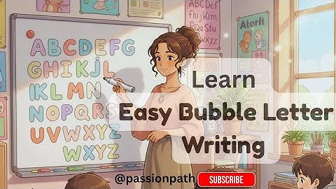 How to write BUBBLE LETTERS|| Easy graffiti style lettering || bubble letters #easy 