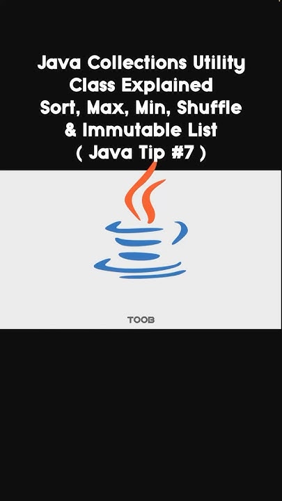 🔥 Java Collections Utility Class Explained in 60s 🚀 | Sort, Max, Min ...