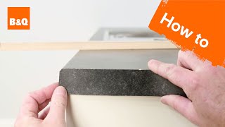 Watch our step-by-step video showing how to fit a kitchen worktop, with expert advice and top tips to help you complete the job ...