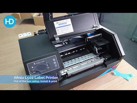 Afinia L502 - Out of the box setup and what comes included | HD Labels