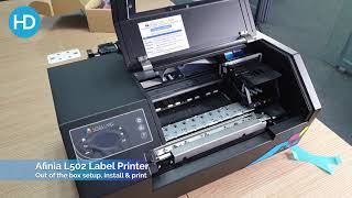 Afinia L502 - Out of the box setup and what comes included | HD Labels