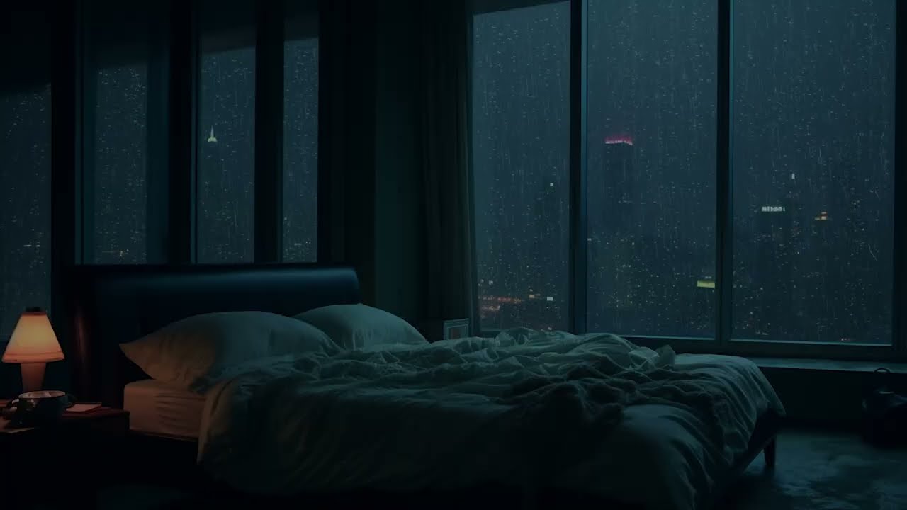 Feel Secure and Sleep Peacefully | Heavy Rain Ambience for Deep Rest and Nighttime Relaxation