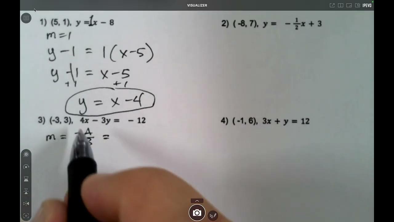 Alg 1 4.3A Parallel Lines - YouTube